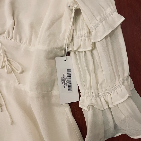 NWT Reformation Laurelei Dress Ivory - Size 8 - Picture 6 of 7